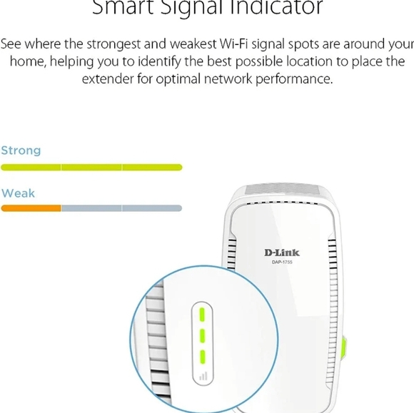 D-Link AC1750 Mesh Wi-Fi Range Extender- Cover up to 2000 sq.ft- DAP 1755 MU-MIM - Picture 6 of 12